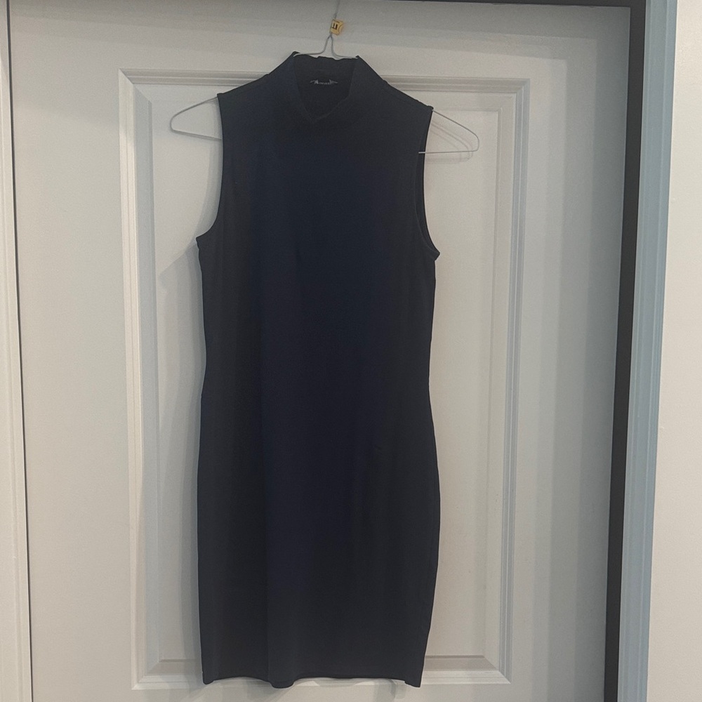 VENUS Navy Sleeveless Midi Dress